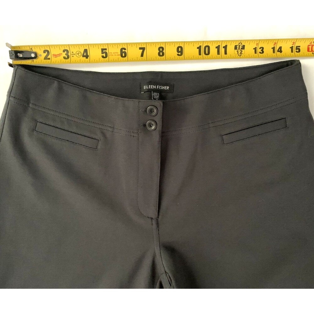 Eileen Fisher Bootcut Pants Sz Small Trousers Viscose Blend Grey Black Lot of 2 - Picture 3 of 8